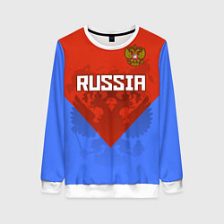 Женский свитшот Russia Red & Blue