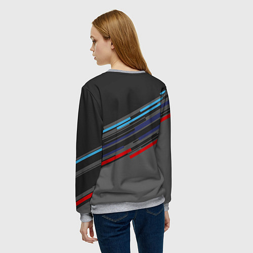 Женский свитшот BMW BRAND COLOR / 3D-Меланж – фото 4
