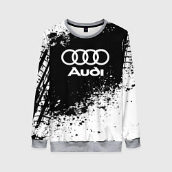 Свитшот женский Audi: Black Spray, цвет: 3D-меланж