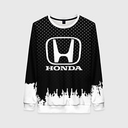 Свитшот женский Honda: Black Side, цвет: 3D-белый