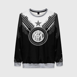 Свитшот женский FC Inter: Black Style, цвет: 3D-меланж