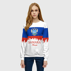 Свитшот женский Samara: Russia, цвет: 3D-белый — фото 2