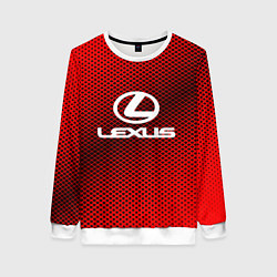Свитшот женский Lexus: Red Carbon, цвет: 3D-белый