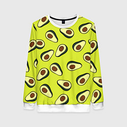 Свитшот женский Стиль авокадо, цвет: 3D-белый