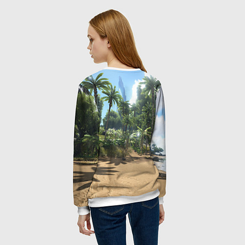 Женский свитшот ARK: Survival Evolved / 3D-Белый – фото 4