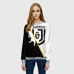 Свитшот женский FC Juventus: Football Point, цвет: 3D-меланж — фото 2