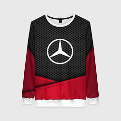 Свитшот женский Mercedes Benz: Grey Carbon, цвет: 3D-белый