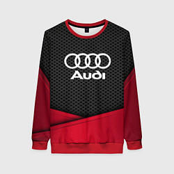Свитшот женский Audi: Grey Carbon, цвет: 3D-красный
