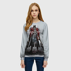Свитшот женский Bloodborne: Hell Knight, цвет: 3D-меланж — фото 2