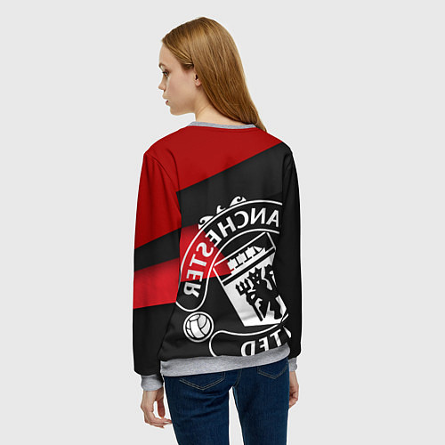 Женский свитшот FC Man United: Exclusive / 3D-Меланж – фото 4