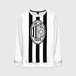 Свитшот женский AC Milan: Black & White, цвет: 3D-белый