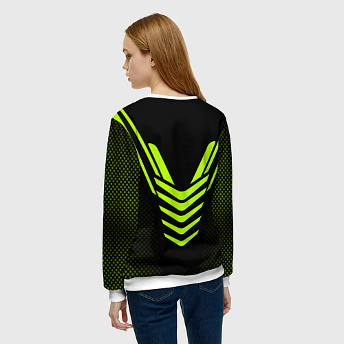 Женский свитшот CS:GO Carbon Form / 3D-Белый – фото 4