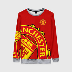 Свитшот женский FC Man United: Red Exclusive, цвет: 3D-меланж