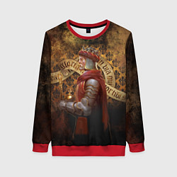 Свитшот женский Kingdom Come: Charles IV, цвет: 3D-красный
