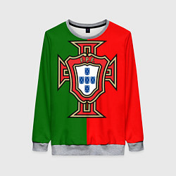 Свитшот женский Сборная Португалии, цвет: 3D-меланж