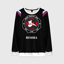 Свитшот женский MMA Russia, цвет: 3D-белый