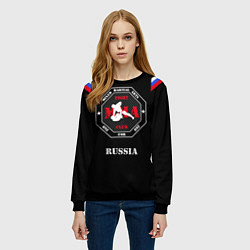 Свитшот женский MMA Russia, цвет: 3D-черный — фото 2