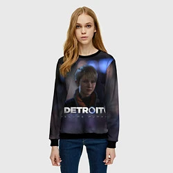 Свитшот женский Detroit: Kara, цвет: 3D-черный — фото 2
