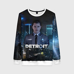 Свитшот женский Detroit: Connor, цвет: 3D-белый