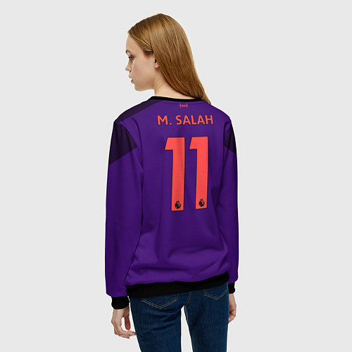 Женский свитшот FC Liverpool: Salah Away 18/19 / 3D-Черный – фото 4