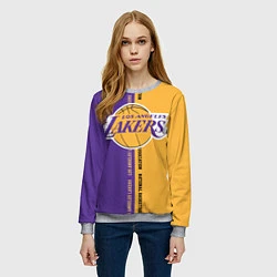 Свитшот женский NBA: LA Lakers, цвет: 3D-меланж — фото 2
