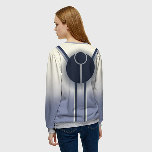Женский свитшот Warhammer 40000: Tau Empire / 3D-Меланж – фото 4