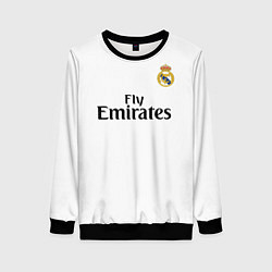 Свитшот женский FC Real Madrid: Ramos Home 18-19, цвет: 3D-черный