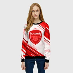 Свитшот женский Arsenal, цвет: 3D-черный — фото 2