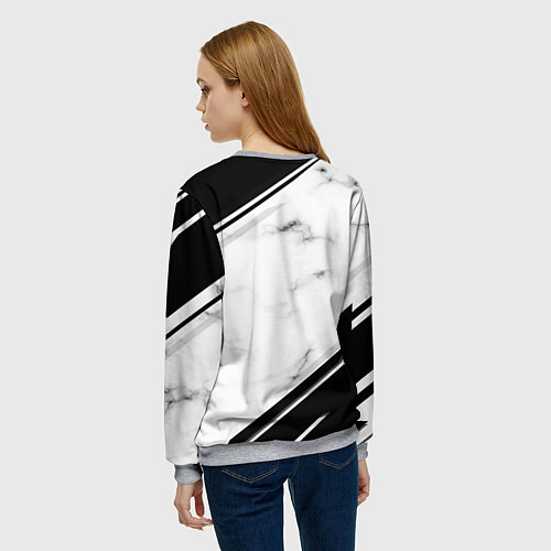 Женский свитшот Juventus / 3D-Меланж – фото 4