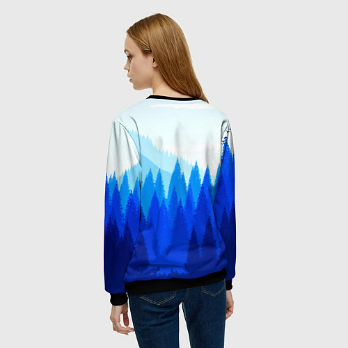 Женский свитшот Firewatch: Cold Wood / 3D-Черный – фото 4
