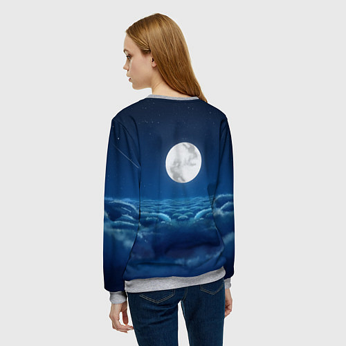 Женский свитшот XXXTentacion: Moon Angel / 3D-Меланж – фото 4