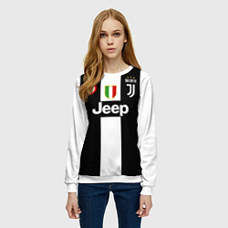 Свитшот женский Роналду Ювентус, цвет: 3D-белый — фото 2