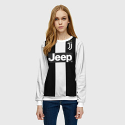 Свитшот женский FC Juventus: Ronaldo Home 18-19, цвет: 3D-белый — фото 2