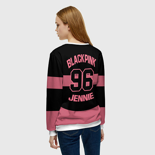 Женский свитшот Black Pink: Jennie 96 / 3D-Белый – фото 4