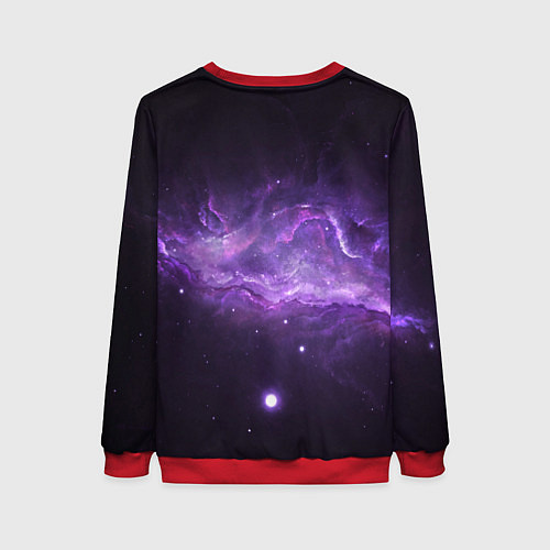 Женский свитшот BTS: Violet Space / 3D-Красный – фото 2