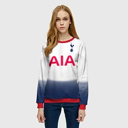 Свитшот женский FC Tottenham: Home 18-19, цвет: 3D-красный — фото 2