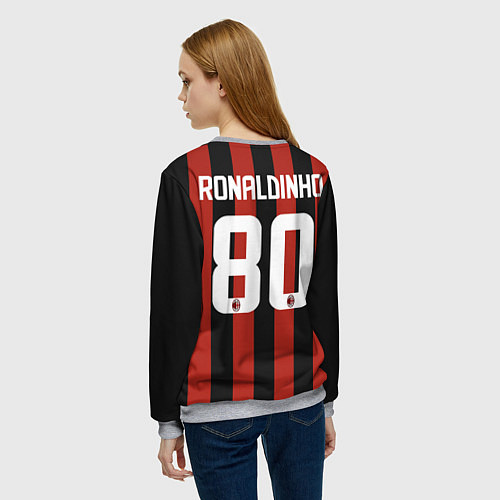 Женский свитшот AC Milan: Ronaldo Retro / 3D-Меланж – фото 4