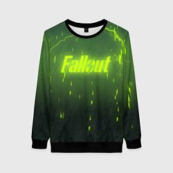 Свитшот женский Fallout: Radiation Storm, цвет: 3D-черный