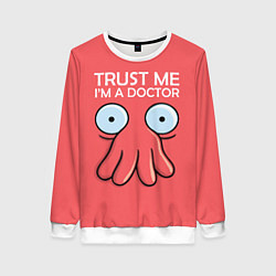 Свитшот женский Trust Me I'm a Doctor, цвет: 3D-белый