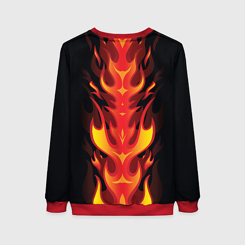Женский свитшот PUBG: Hell Flame / 3D-Красный – фото 2