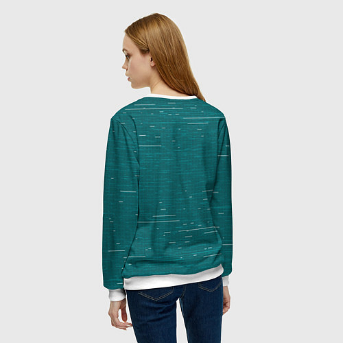 Женский свитшот Cyberpunk: Trauma Team / 3D-Белый – фото 4