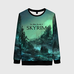 Свитшот женский SKYRIM, цвет: 3D-черный