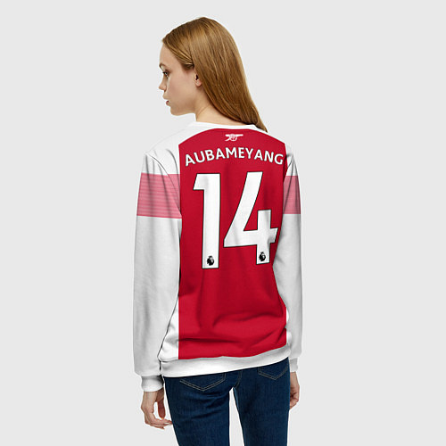 Женский свитшот Aubameyang home 18-19 / 3D-Белый – фото 4