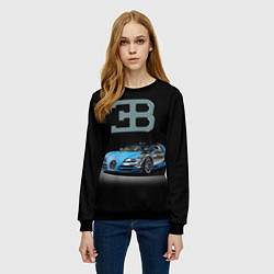 Свитшот женский Bugatti - motorsport extreme, цвет: 3D-черный — фото 2