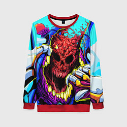 Свитшот женский CS:GO Hyper Beast, цвет: 3D-красный