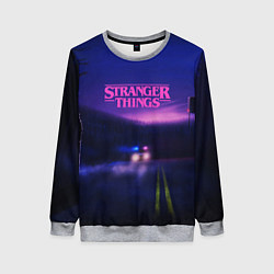 Свитшот женский Stranger Things: Neon Road, цвет: 3D-меланж