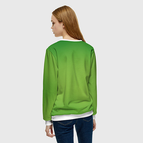 Женский свитшот Гринч / 3D-Белый – фото 4