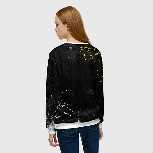 Женский свитшот TOP: Skeleton Clique / 3D-Белый – фото 4