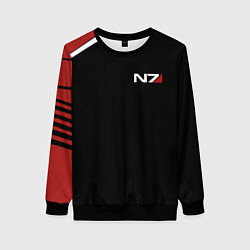 Свитшот женский MASS EFFECT N7, цвет: 3D-черный