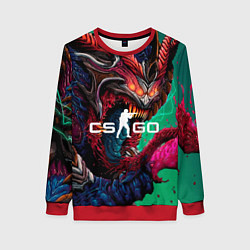 Свитшот женский CS GO hyper beast skin, цвет: 3D-красный